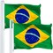 Brazil Brazilian Flag 3x5 Ft 2-Pack 150D Printed Polyester By G128